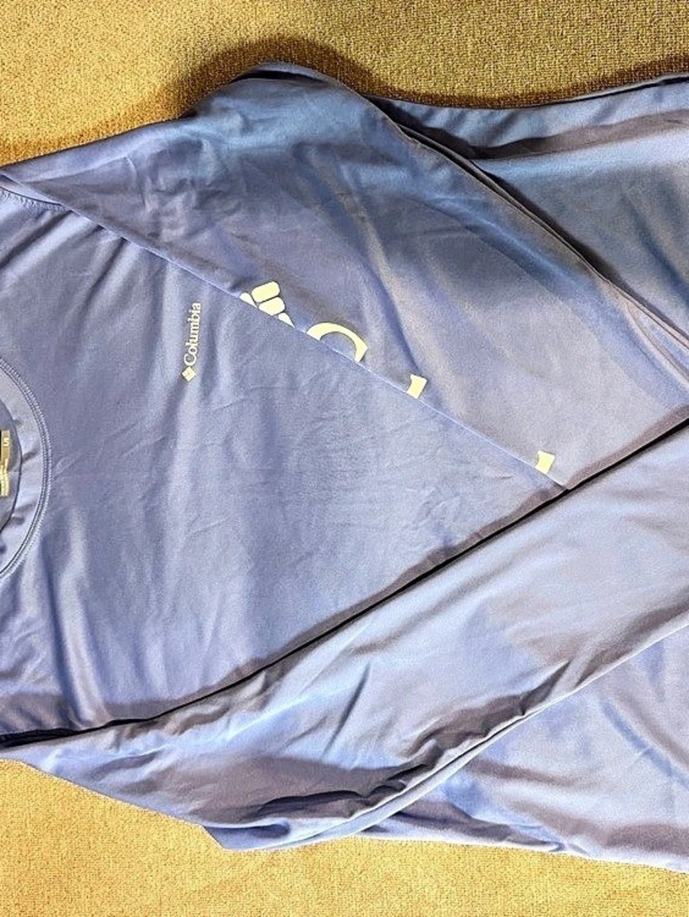 Columbia Long Sleeve Shirt in Blue Size Large